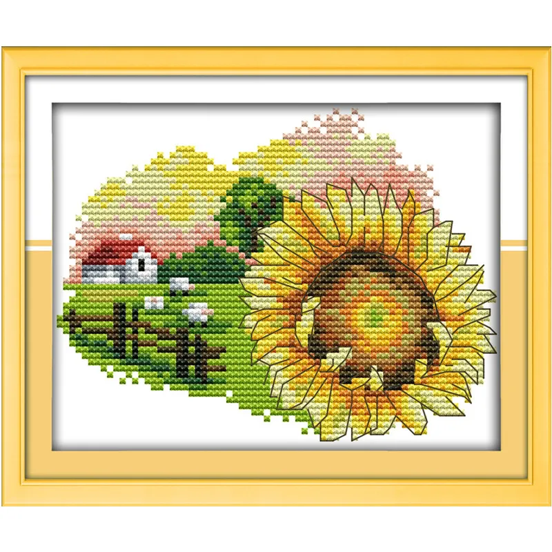 Flower Cross Stitch Embroidery Kits Flower Dmc Cross Stitch Kits With The Written Pattern