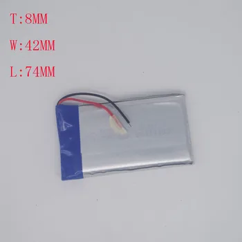 

Polymer 3.7V Lithium battery 834272 804274DIY Battery 2950MAH Mobile power supply GPS