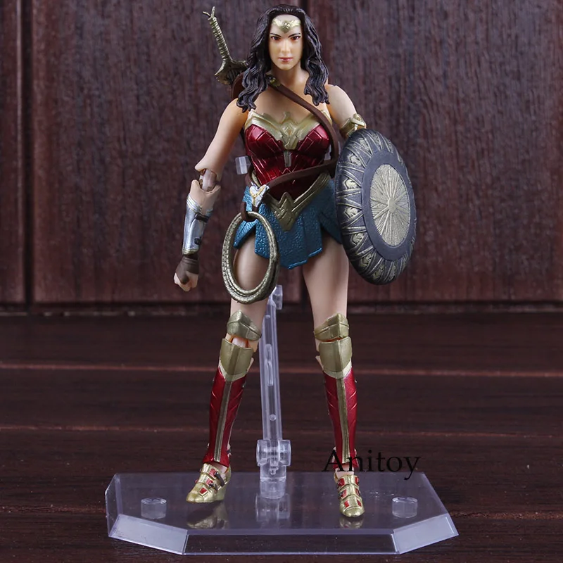 DC Comics Toys Wonder Woman Figure MAFEX Action Figure MEDICOM TOY No.048 PVC Wonder Woman Comic Toys Collectible Model Doll