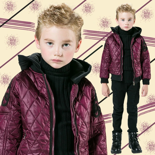 Abrigo de algodón de cuerda niños 2018 chaqueta de Parka de marca de moda para niños chaqueta de invierno con capucha para bebé traje de nieve caliente AliExpress Mobile