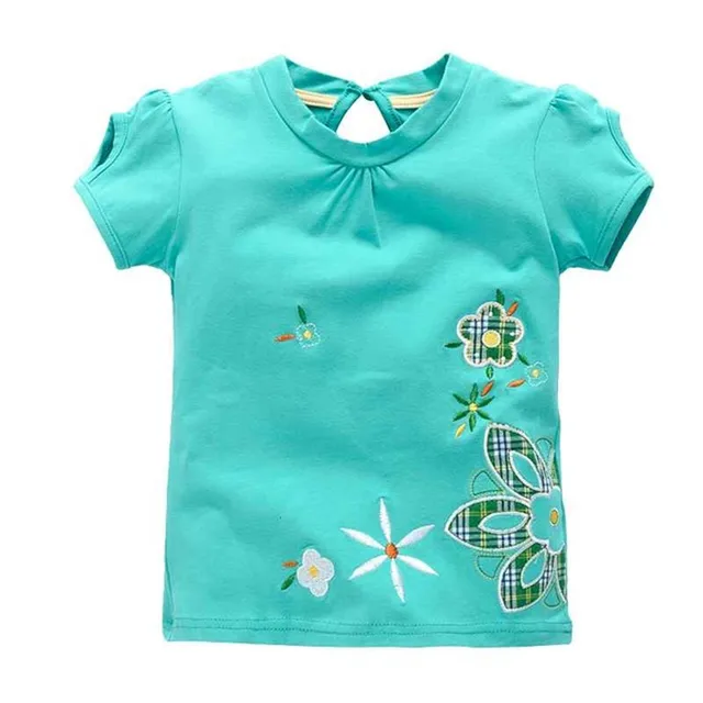 VIDMID Girl t-shirt big Girls tees shirts children blouse t-shirts big sale super quality kids summer clothes jacket rabbit pink 1
