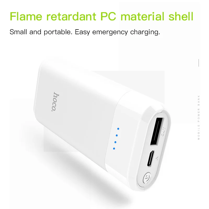 HOCO Power Bank 5200mAh Mini USB LED 18650 lithium External Battery Portable Charger Powerbank For iphone for xiaomi mi 8 huawei HOCO Power Bank 5200mAh Mini USB LED 18650 lithium External Battery Portable Charger Powerbank For iphone for xiaomi mi 8 huawei