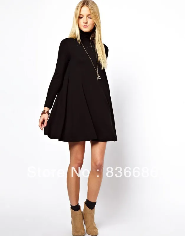 

Free shipping New autumn and Spring women Slim long-sleeved dress bottoming dress