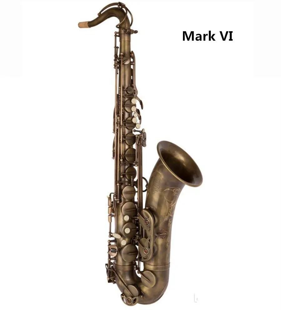 

High Quality Copy 95% Tenor Saxophone Mark VI Bronze Saxophone Tenor Bb Musical Instruments Professional Antique Copper