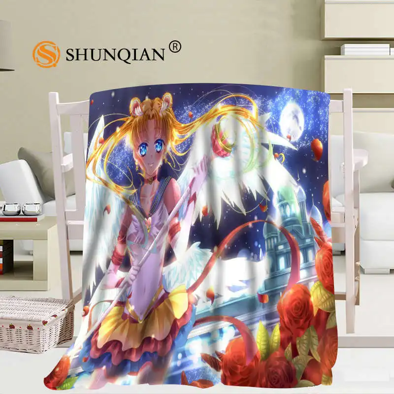 Одеяло Sailor Moon, мягкое, сделай сам, диван-кровать, одеяло для детей и взрослых, теплое, на заказ, одеяло 56x80Inch50X60Inch40X50Inch