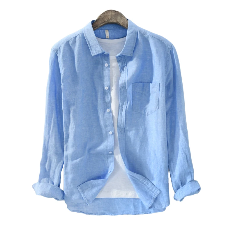 Acheter Italie marque de Suehaiwe linge chemise à manches longues hommes casual mode printemps vêtements poche chemise hommes M 3XL camisa masculina