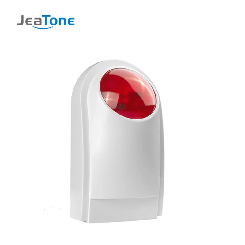 JeaTone GSM сигнализация SMS Беспроводная сигнализация домашняя охранная сигнализация наборы DIY ЖК-дисплей PIR датчик двери окна управление приложением - Цвет: Alarm Siren