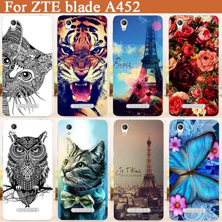 Высокое качество чехол для телефона ZTE Blade A452 мультфильм DIY живопись мягкий