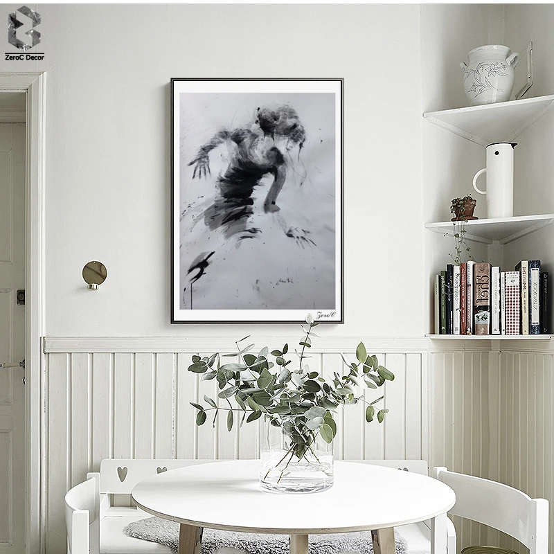 

Nordic Art Posters and Prints Watercolor Ballet Dancer Wall Art Canvas Painting Pictures For Living Room Artwork Home Decor