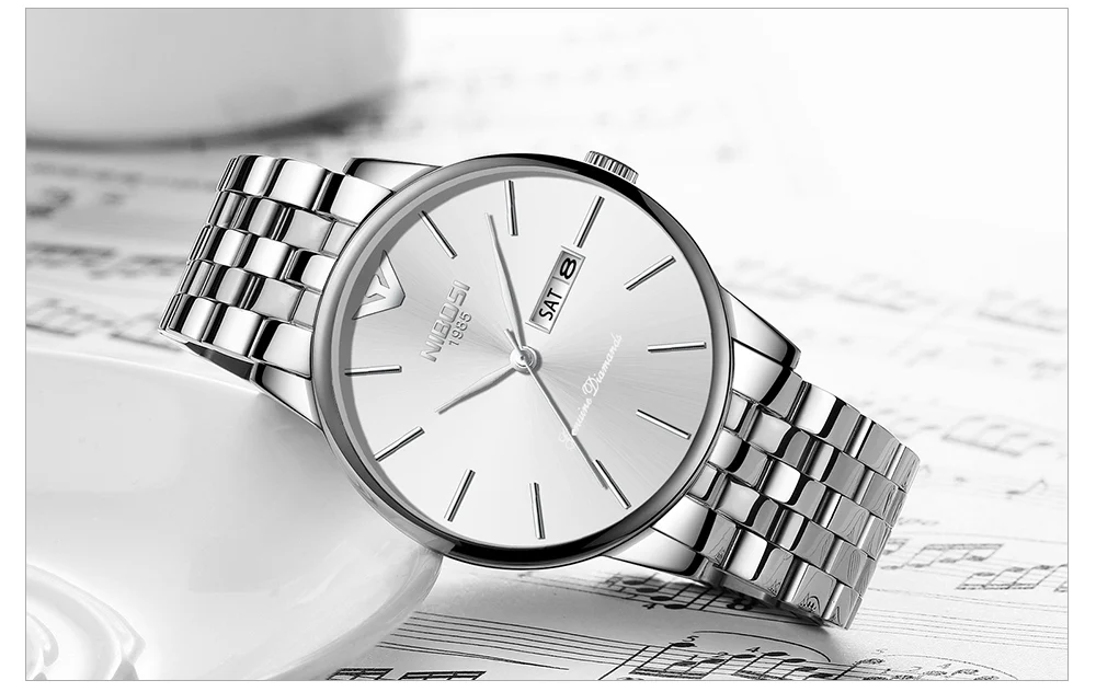 Relogio Masculino NIBOSI Mens Watches Top Brand Luxury Simple Watches Men Steel Calendar Date And Week Fashion Watches 2018 Saat (15)