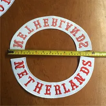 Голландские Нью-йоркские комады на заказ снизу рокер вышивка нашивки для куртки 30X7 см