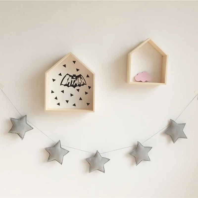 

Nordic Stars Hanging Decorations DIY Child Room Wall Banner Decoration Gifts