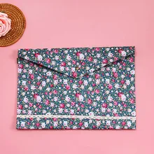 1 шт. прекрасный корейский стиль Маленькая цветочная ткань A4 папка для документов сумка Папка офисная канцелярская сумка