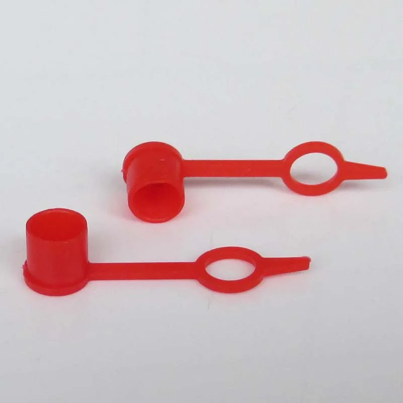 LOT 100 Grease Nipple Caps Red Dust Caps Coversin Pipe Fittings from