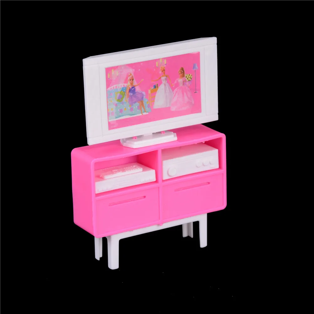 Новый 1/12 масштаб пластиковый миниатюрный ТВ шкаф DVD для Аксессуары для кукол мини мебель игрушки подарок кукольный домик мебель