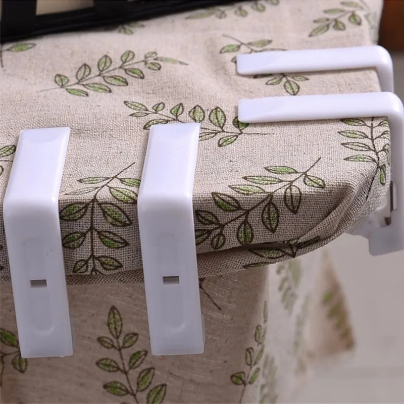 4pcs Tablecloth Tables Cover Clips Fixed Clips Desk Skirt Curtain Cover Buckle Plastic Holder Clamps Wedding Prom Party Supplies Kitchen Gadgets  (7)