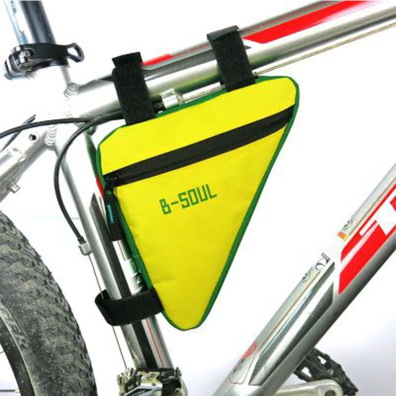 Discount Mountain Bike Triangle Bicycle Bag Front Tube Frame Fahrradtasche WIth Lid frame Bag Waterproof Bicicleta Bike Accessories 5