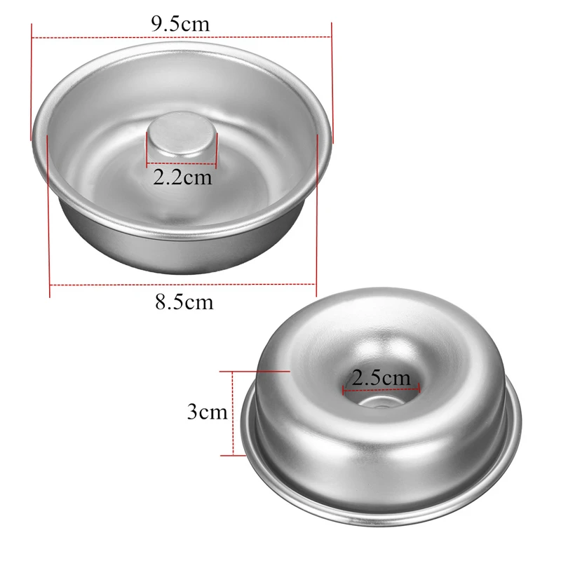 Aomily анодированный алюминиевый сплав форма для пончиков Сделай Сам шифоновая форма для торта кухонная выпечка украшение для выпечки жестяное кольцо Инструменты для выпечки