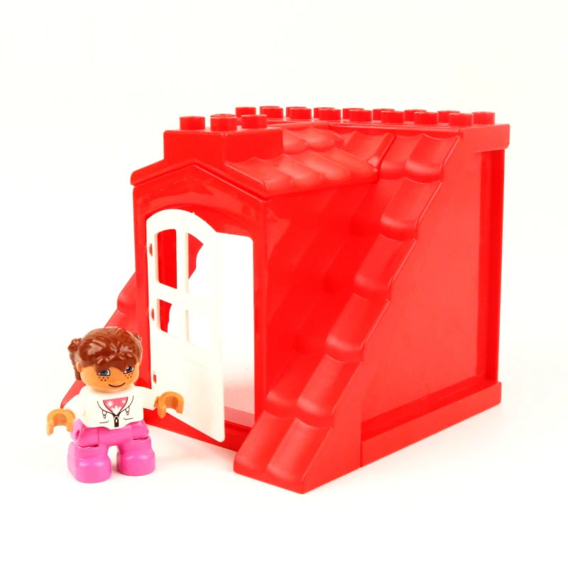 Крупные частицы Diy строительные блоки Doll домик для животных качели аксессуары совместимы с дублированные игрушки для Дети Детские подарки