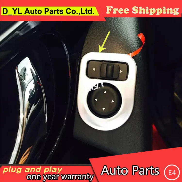 2016 model car styling for Nissan Qashqai Rear view mirror adjustment button decorative frame