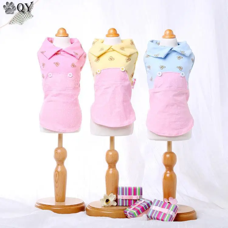 

Cotton Dot Collar Pet Puppy Cat Dog Dress Small Dog Clothes Female Summer Clothing For Dogs Maltese Yorkie Chiwawa XS-XL