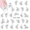 1sheets Fashion White Flower Beauty Polish Items Nail Art Decals French Tips Water Transfer Tattoos Stickers Nail Tool LASTZ ► Photo 2/6