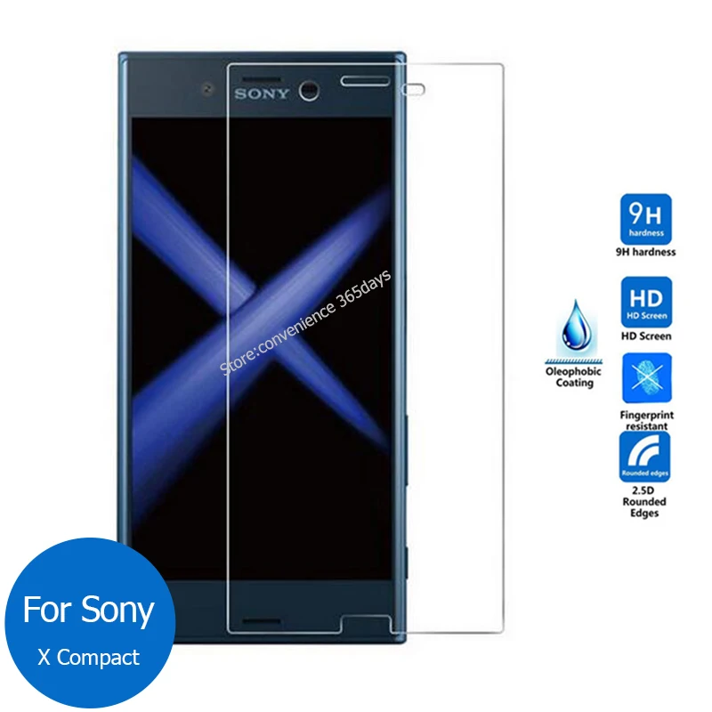 

For Sony Xperia X Compact tempered glass screen protector 2.5 9h safety protective film on XCompact F5321 F 5321 4.6inch