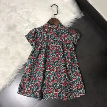 

summer baby dress floral pattern short sleeve toddler baby girls dresses sweet kids clothes princess dress