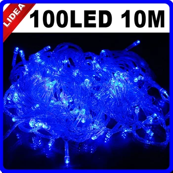 

10M 100 LED 9 Colors New Year Garden Navidad LED Christmas Decoration Cord Outdoor Fairy String Garland Wedding Light CN C-22