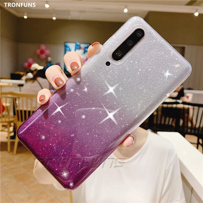 Блестящий Мягкий силиконовый чехол для Samsung Galaxy A50 A30 A40 A20 A10 A60 A70 M10 M20 блестящие