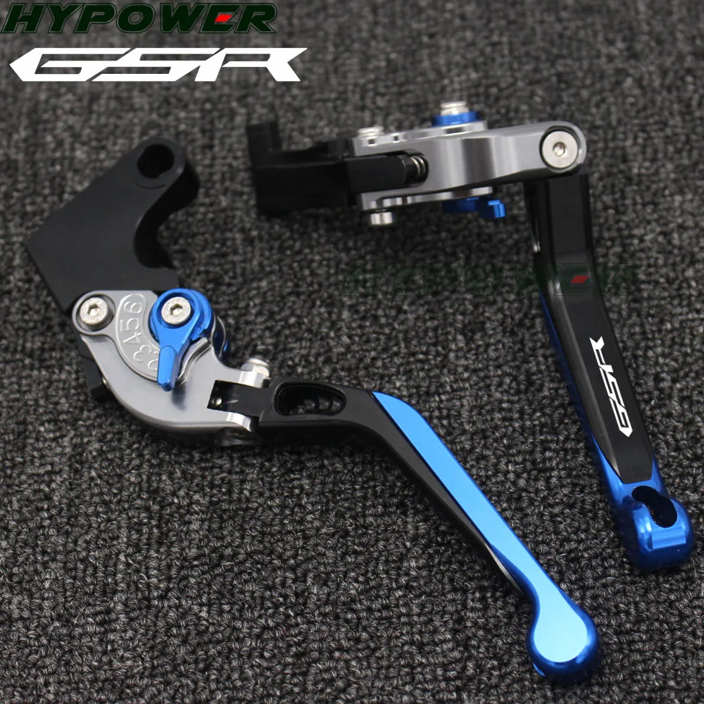 Para SUZUKI GSR 750 GSR750 Foldable Freno de motocicleta extensible plegable embrague palancas CNC