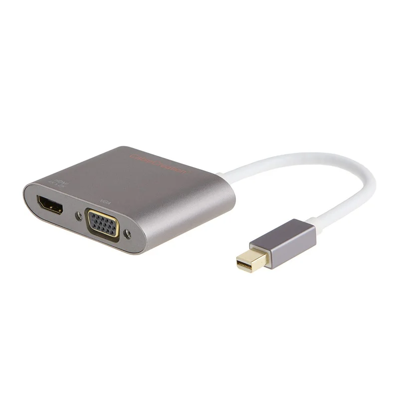 

2 in 1 Mini DP (Thunderbolt) to HDMI VGA Converter Adapter Compatible MacBook,MacBook Pro,iMac,MacBook Air,Mac Mini