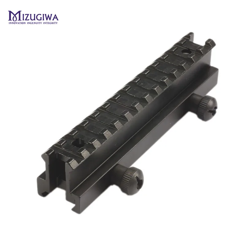 MIZUGIWA AR Riser Mount Weaver Picatinny High Profile See Thru 20 мм с 13 слотами Weaver Picatinny Rails плоский верх винтовка пистолет