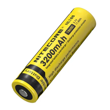 2 шт NITECORE 18650 3200mAh NL1832 3,7 V 11.8Wh литий-ионная аккумуляторная батарея с защитой от аккумулятора - Цвет: Yellow