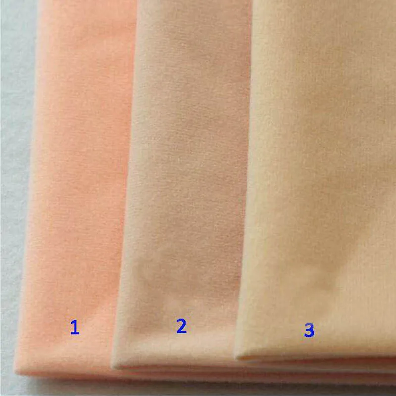 

3pcs/Lot 50*50cm Patchwork Soft Bady Fabrics Thick Doll Skin Fabric High-Density Nap for Arms Face Chemical Fiber Cloth for Doll