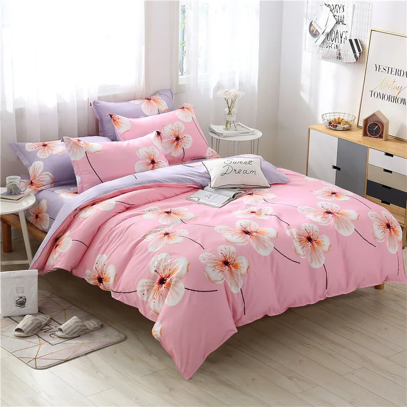 1 PCS Duvet cover printing single double size quilt cover Skin Care Cotton Bedclothes 160x210cm/180x220cm/200x230cm Size 5 - Цвет: AS