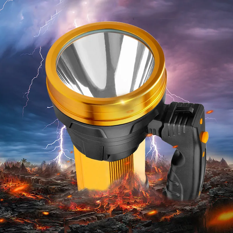

1 Pcs Bright Torch Flashlight Searchlight LED Handheld Rechargeable Portable for Outdoor LO88