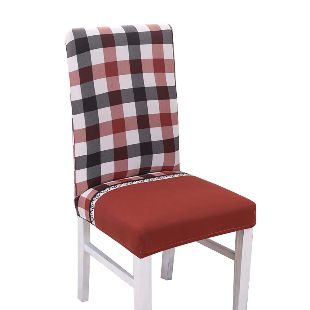 Чехлы на стулья с цветочным принтом, растягивающиеся эластичные универсальные Сменные чехлы на стулья из спандекса для кухни, дома, банкета, офиса - Цвет: 2