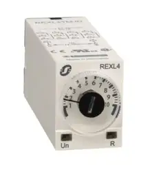 Реле времени REXL, задержка включения питания, 0,1 s .. 100 h-230 V AC-4 OC REXL4TMP7