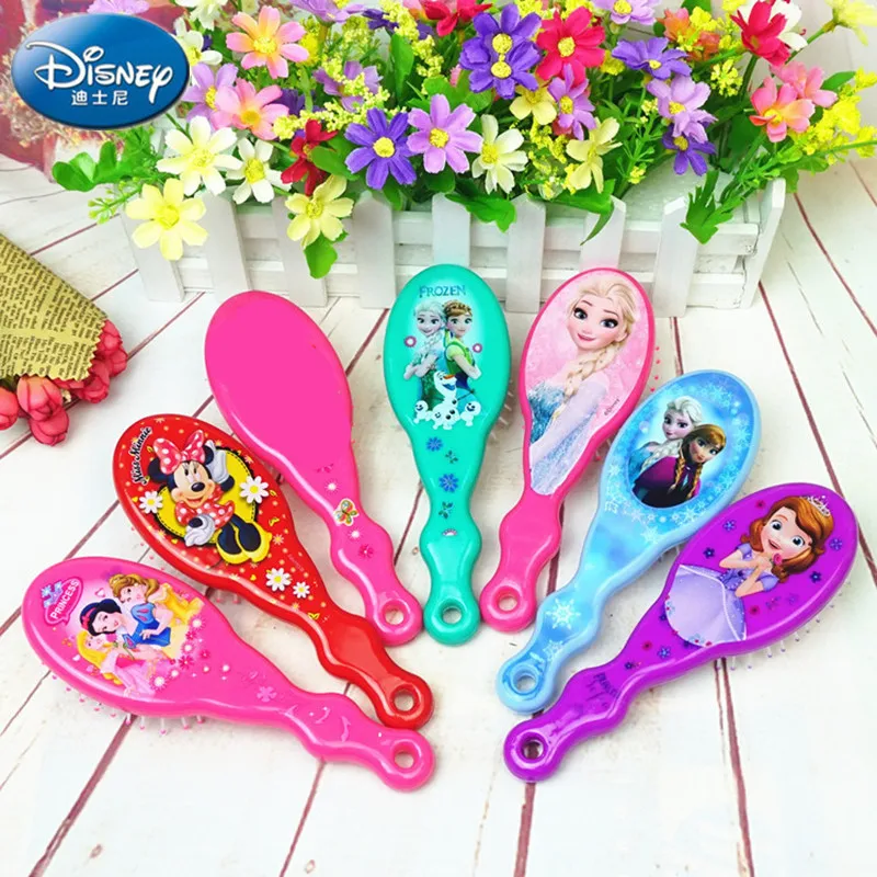 

Disney Frozen Baby Comb Princess Anna Elsa Mickey Mouse Sophia airbag massage comb Hair Brushes Hair Care Children's girl Toys