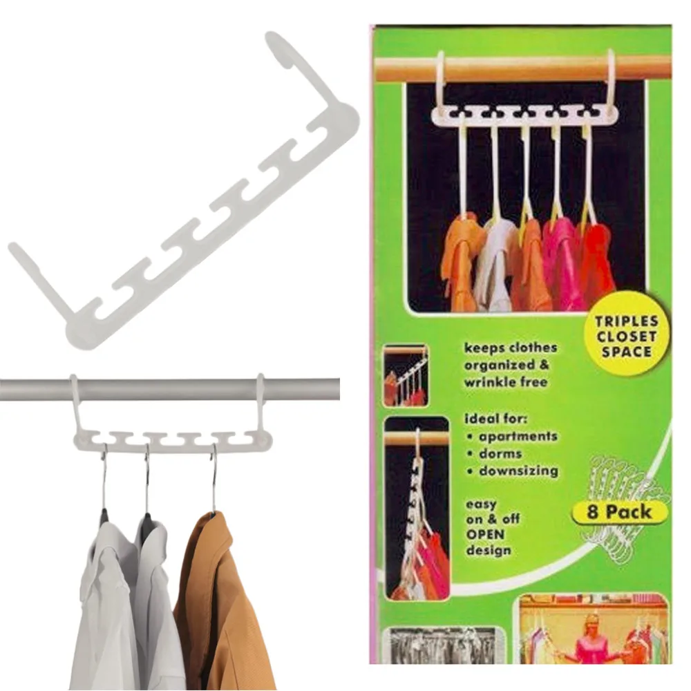 Buy 8 Pcs Space Saving Magic Trousers Clothing Hanger