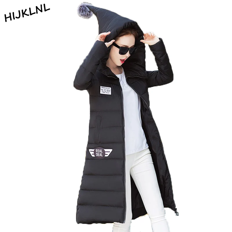 Jacket Women 2017 New 4xl Manteau Winter Coat With Hat Long Jacket Overcoat Casual Plus Size