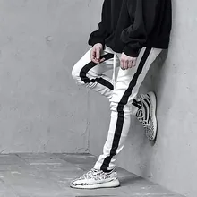 Модная мужская одежда, брендовая Спортивная одежда для фитнеса, повседневные мужские брюки для бега, бодибилдинга, мужские брюки, трендовая уличная одежда