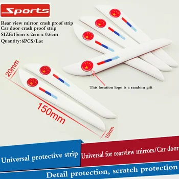 

Car accessories rearview mirror anti-collision rubber sticker door protection anti-collision glue for Citroen c4 c5 c4l c3 saxo