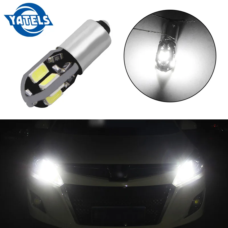 1 шт. T4W BA9S Автомобильный светодиодный лампы 8 5730 SMD Светодиодная чтения Боковой