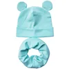 2022 New Spring Baby Hat with Cute Ears Cotton Infant Hat Scarf Girls Boys Cap Ring Scarf Collar Autumn Winter Baby Cap ► Photo 2/6