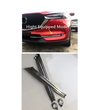 Car-Styling Accessories Exterior ABS Front Fog Light Lamp Cover Trim fit for Mazda CX-5 CX5 2017 2018