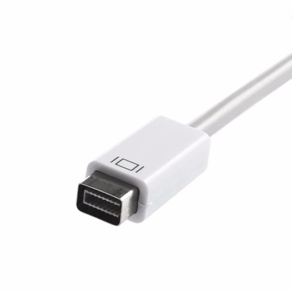 Mini DVI VGA адаптер Male Женский монитор видео кабель для Apple MacBook Белый новейший|Кабели