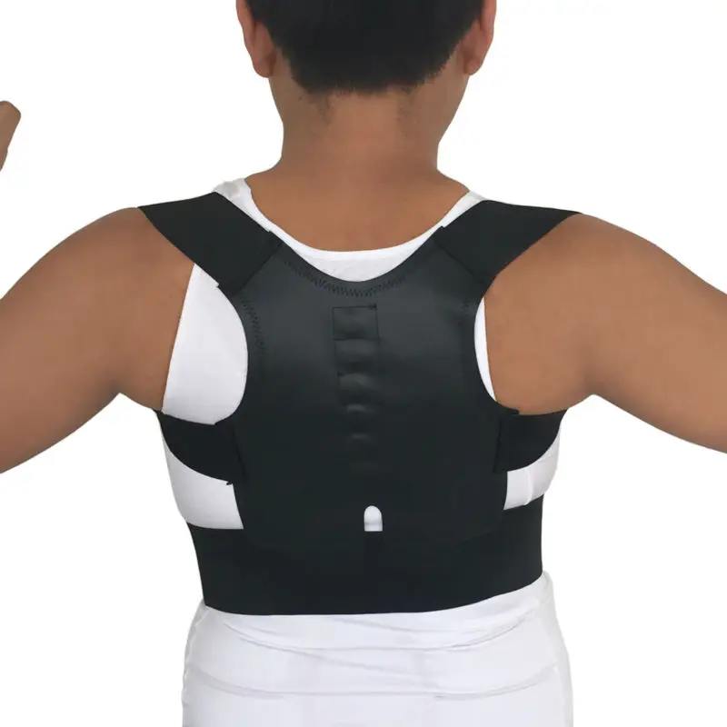 Мужской женский Магнитный Корректор осанки для спины, поддержка плеч, поддержка спины, Ортопедический Корсет, корректор спины, AFT-B001