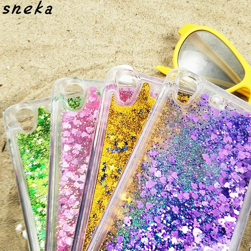 

For Huawei Y6 II case soft TPU phone case For Huawei Y6 II Y6 2 cover Dynamic Liquid sand Transparent phone case For Huawei Y6 2